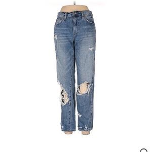Pistola straight leg Presley ripped denim jeans size 29